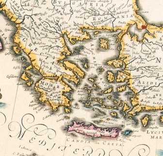 Map of Greece 1650