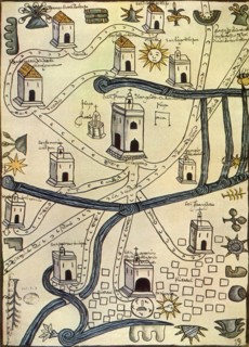 Map with Streams, Churches 1577