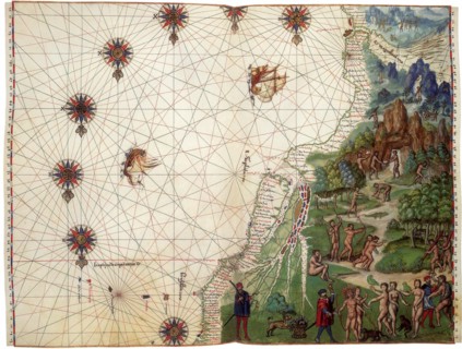 Map of SE South America 1547