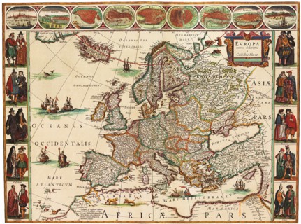 Early European Map 1617