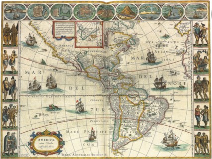 Map of New World 1617