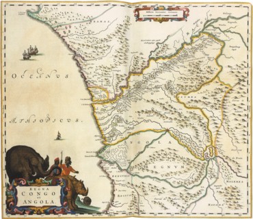 Map of Zaire 1662