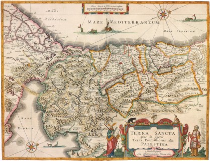 Map of Palestine 1629