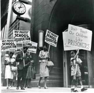 Protesting against school segregation