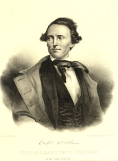 Texas Ranger Captain Samuel Walker (1817-1847) - circa 1840's. Served with John Coffee Hays company of the Texas Rangers.