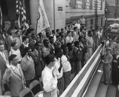 Korean War Draftees Sworn In