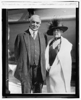 1923, no location - President Warren G. and Mrs. Florence Harding.