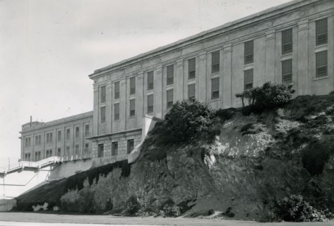 Alcatraz Island, San Francisco, California, circa 1940 - South West Side of the Prison complex