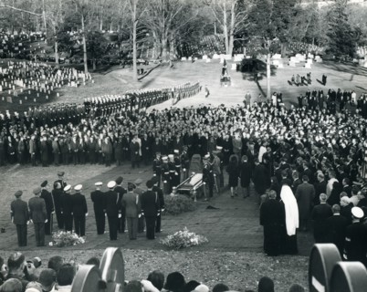 Funeral family leaving Arlington