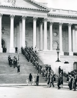 Funeral Family Entering Capitol