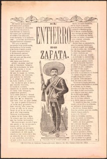 El entierro de Zapata circa 1914.