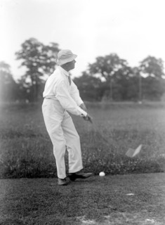 Vintage Golf Photo - Politician playing golf circa 1917.