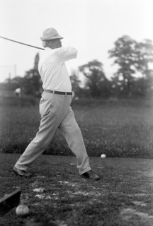 Vintage Golf Photo - Politician playing golf circa 1917.