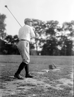 Vintage Golf Photo - Politician playing golf circa 1917.