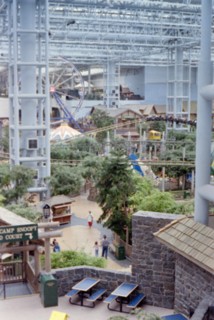 Amusement rides inside the Mall of America in Minnesota circa 1994-1996.