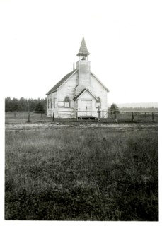 Rural church in South Dakota (prior to 1960s).