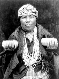 Edward S. Curits Native American Indians - Athapascan Hupa woman from northwestern California circa 1923.