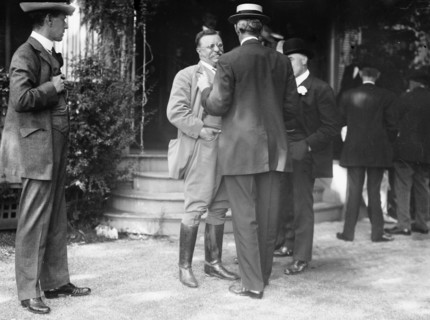 Theodore Roosevelt at home.