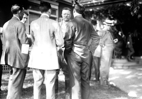 Teddy Roosevelt at Oyster Bay.