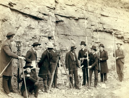 Deadwood Central R.R. Engineer Corps 1888.
