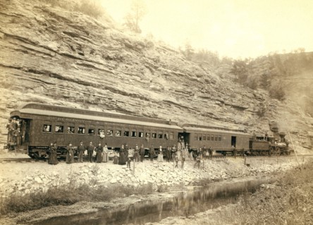 On the B[urlington] and M[issouri River] R'y near 'Hot Springs, S.D.' 1891.