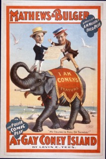 Mathews & Bulger in the polite comic play, At gay Coney Island by Levin C. Tees. circa 1896.