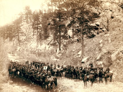 Near Fort Meade. 'I' troop, 8th Cavalry 1889.