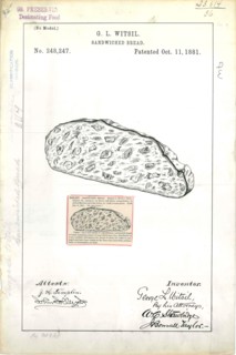 Patent Drawing for G. L. Witsil's Sandwiched Bread 1881.