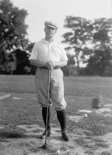 Vintage Golf Photo - Politician playing golf circa 1917.