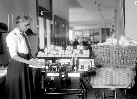 Post Office Department Opening Machine circa 1917.