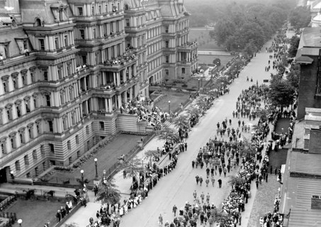 Confederate Reunion: Confederate Reunion Parade in Washington D.C. circa 1917.