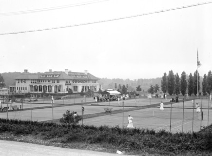 1917 Photo of Columbia Country Club - Columbia Country Club Tennis Courts.