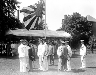 Japanese Mission to the United States visit the United States Naval Academy circa 1917.