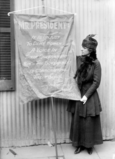 Woman Suffrage Banners - Woman Suffrage Movement circa 1917.