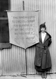 Woman Suffrage Banners - Woman Suffrage Movement circa 1917.