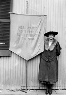 Woman Suffrage Banners - Woman Suffrage Movement circa 1917.