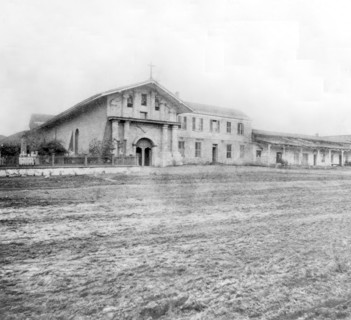 California History - Mission Dolores, San Francisco circa 1866.