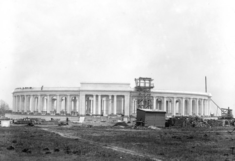 Neoclassical Architecture - Memorial Ampitheater under construction at Arlington National Cemetery circa April 1916 .