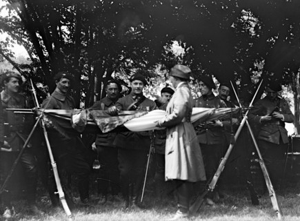 Blue Devils Visiting America - The chasseurs alpins are the elite mountain infantry of the French Army circa 1918.