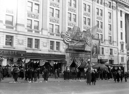 Washington D.C. History - Keith's Theater Welcome Home for Woodrow Wilson circa 1919.