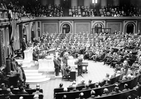 Opening of United States congress in May 1919 .