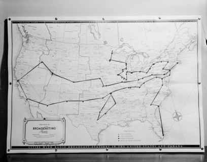 1938 United States broadcasting map .
