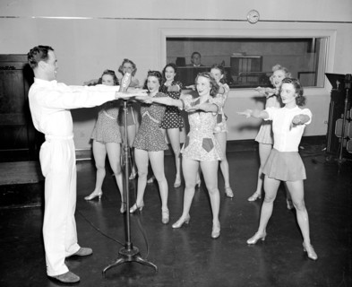 NBC Girls Dancing Class circa 1938 or 1939 .