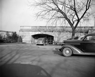Senate parking lot entrance on New Jersey Ave., N.W., Washington, D.C. circa 1939.