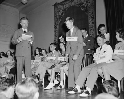 Children participating in the Courier-Journal Spelling Bee, 1940.
