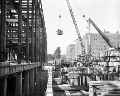 Washington D.C. History - Construction on new Federal Reserve building circa October 1936.