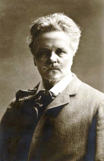 Portrait of Swedish author August Strindberg Date: 1901 .