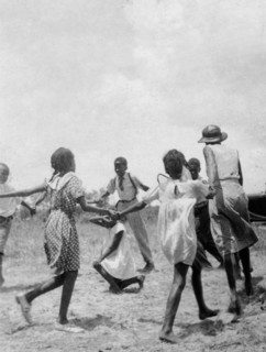 African American children playing singing games, Eatonville, Florida June 1935.