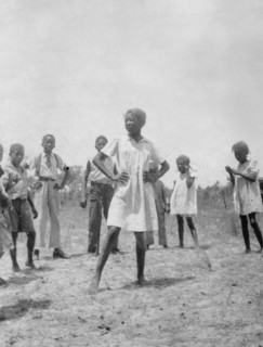 African American children playing singing games, Eatonville, Florida June 1935.