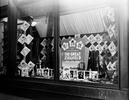 Window display: The Great Ziegfeld circa 1936.